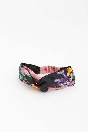 Flora Snake Silk Headband