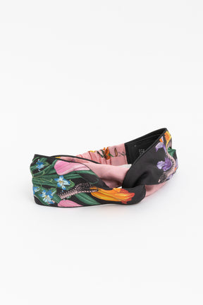 Flora Snake Silk Headband