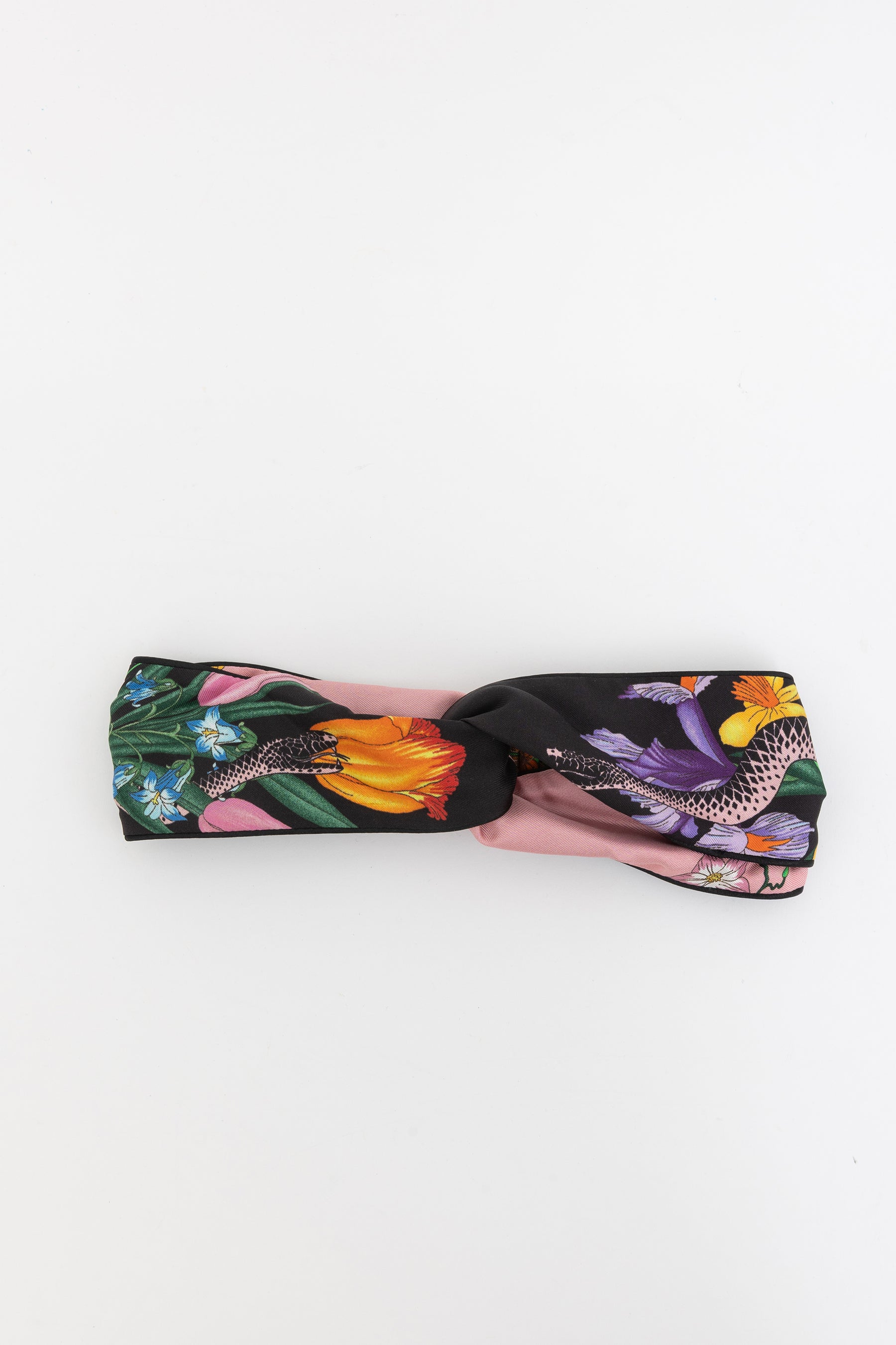 Flora Snake Silk Headband