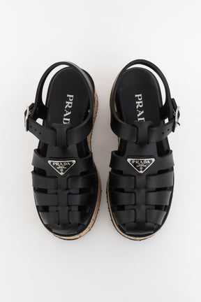 Monolith Cage Cork Platform Sandals