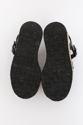 Monolith Cage Cork Platform Sandals