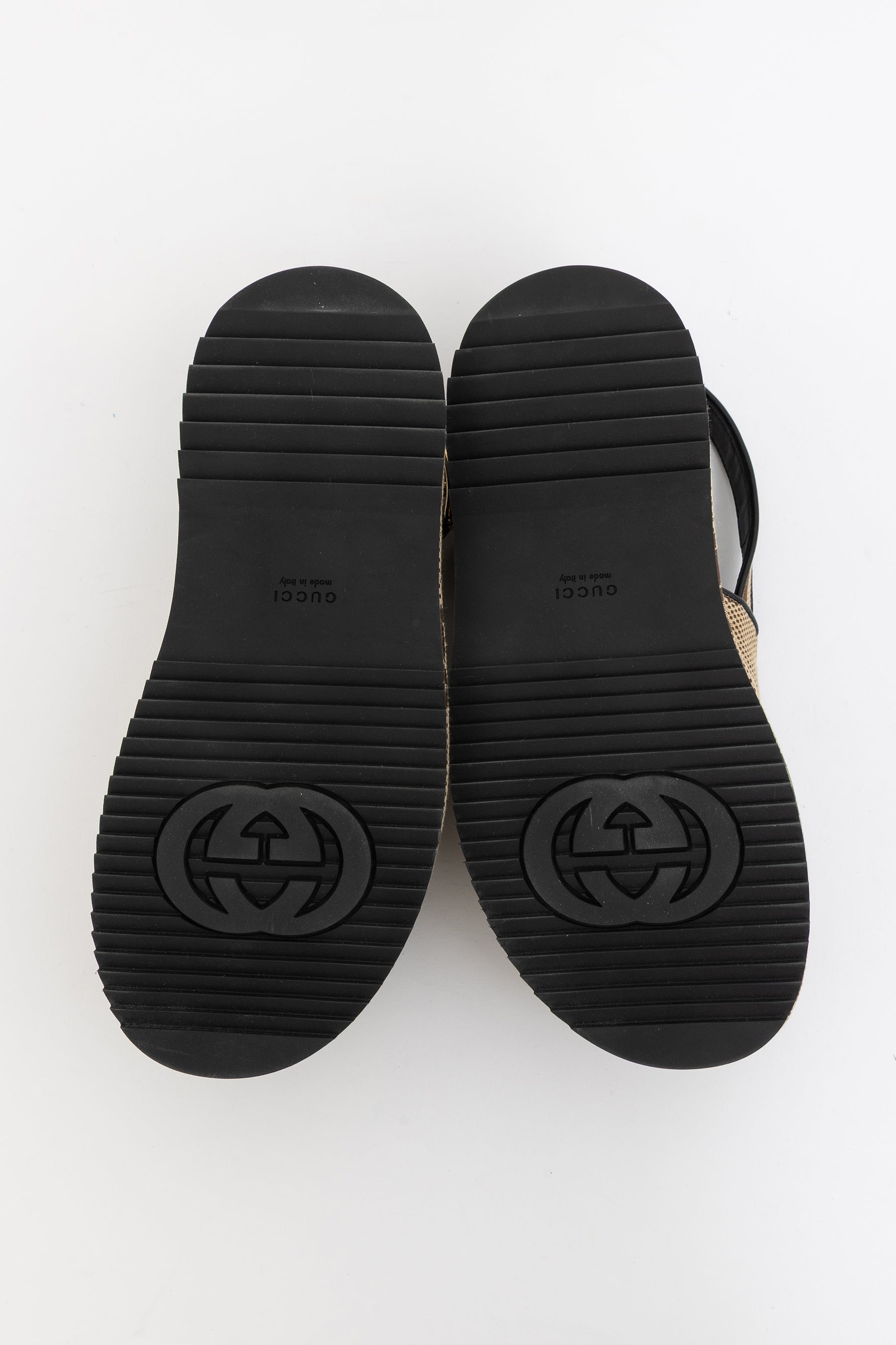 Angelina Maxi GG Canvas Platform Clogs