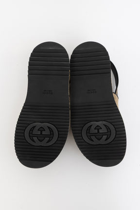 Angelina Maxi GG Canvas Platform Clogs