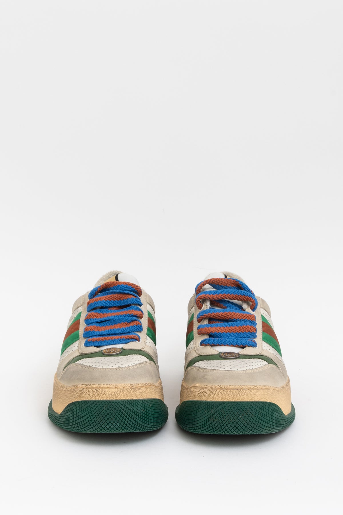 Double Screener Distressed Sneakers