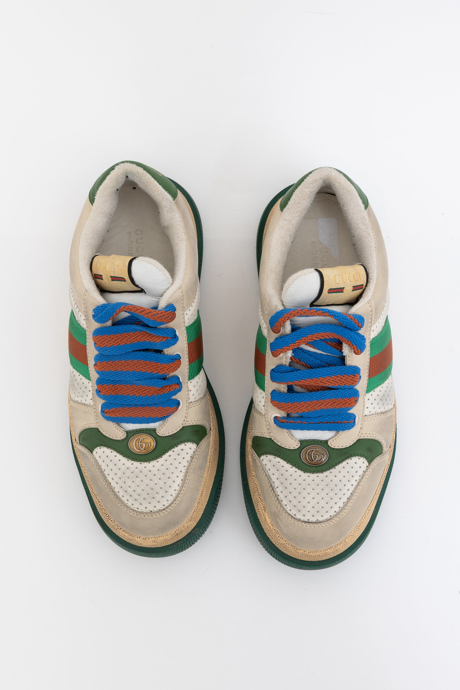 Double Screener Distressed Sneakers