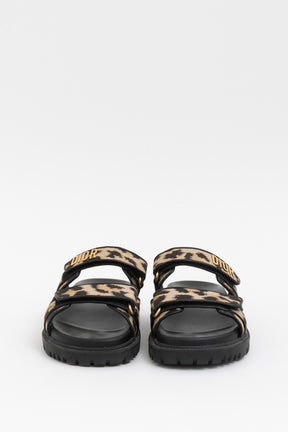 Dioract Mizza Leopard Print Sandals