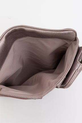 Metallic Long Matelassé Wallet