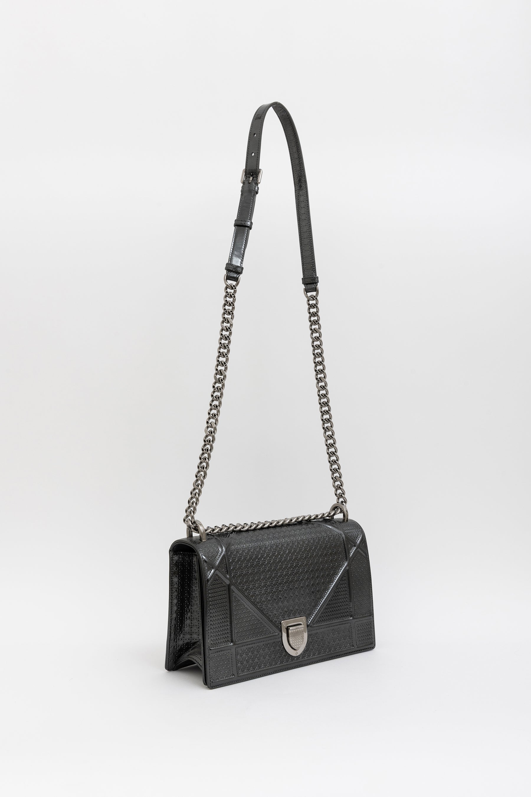 Medium Micro-Cannage Diorama Flap Bag