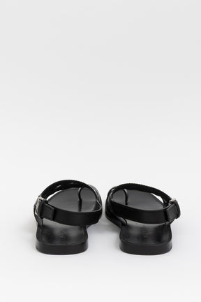 Laser-Cut Vienne Flat Slingback Sandals