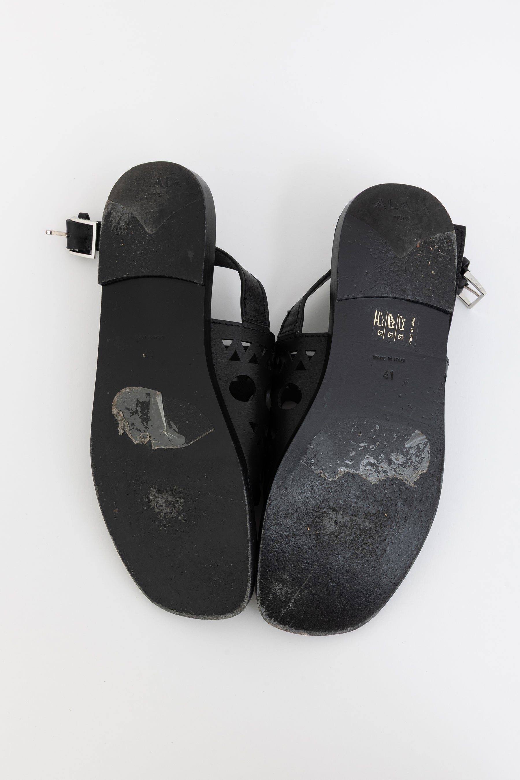 Laser-Cut Vienne Flat Slingback Sandals