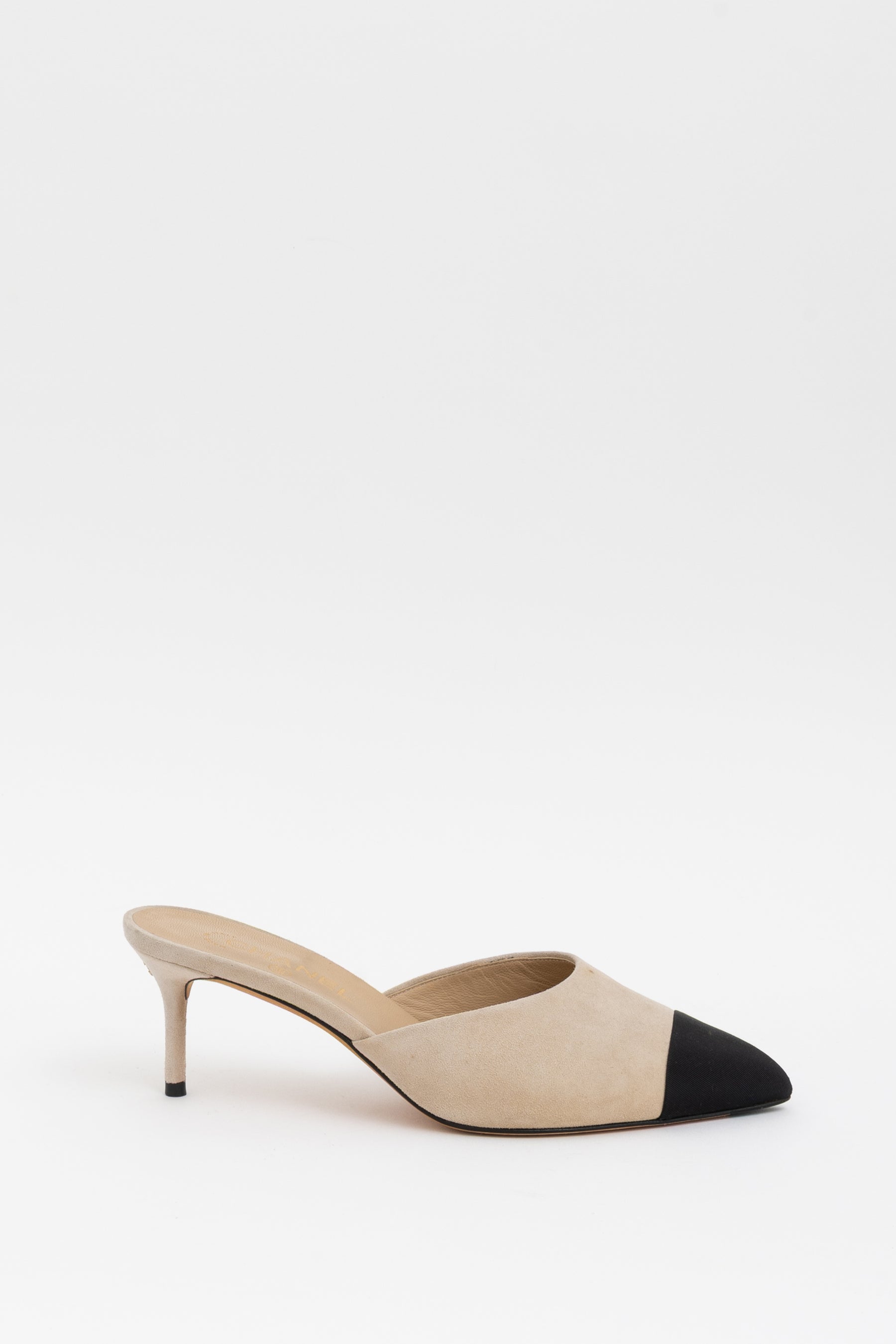 Suede Pointed Toe Mules