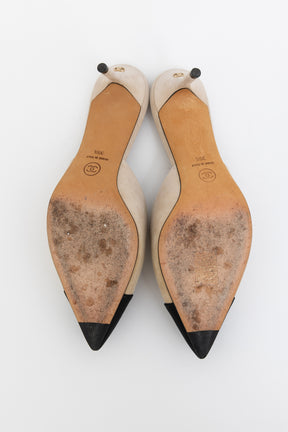 Suede Pointed Toe Mules