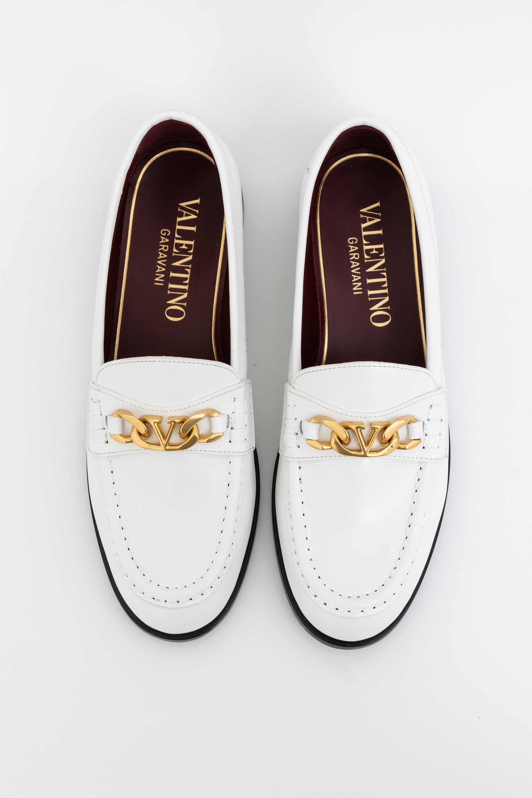 VLogo Chained Slip-On Loafers
