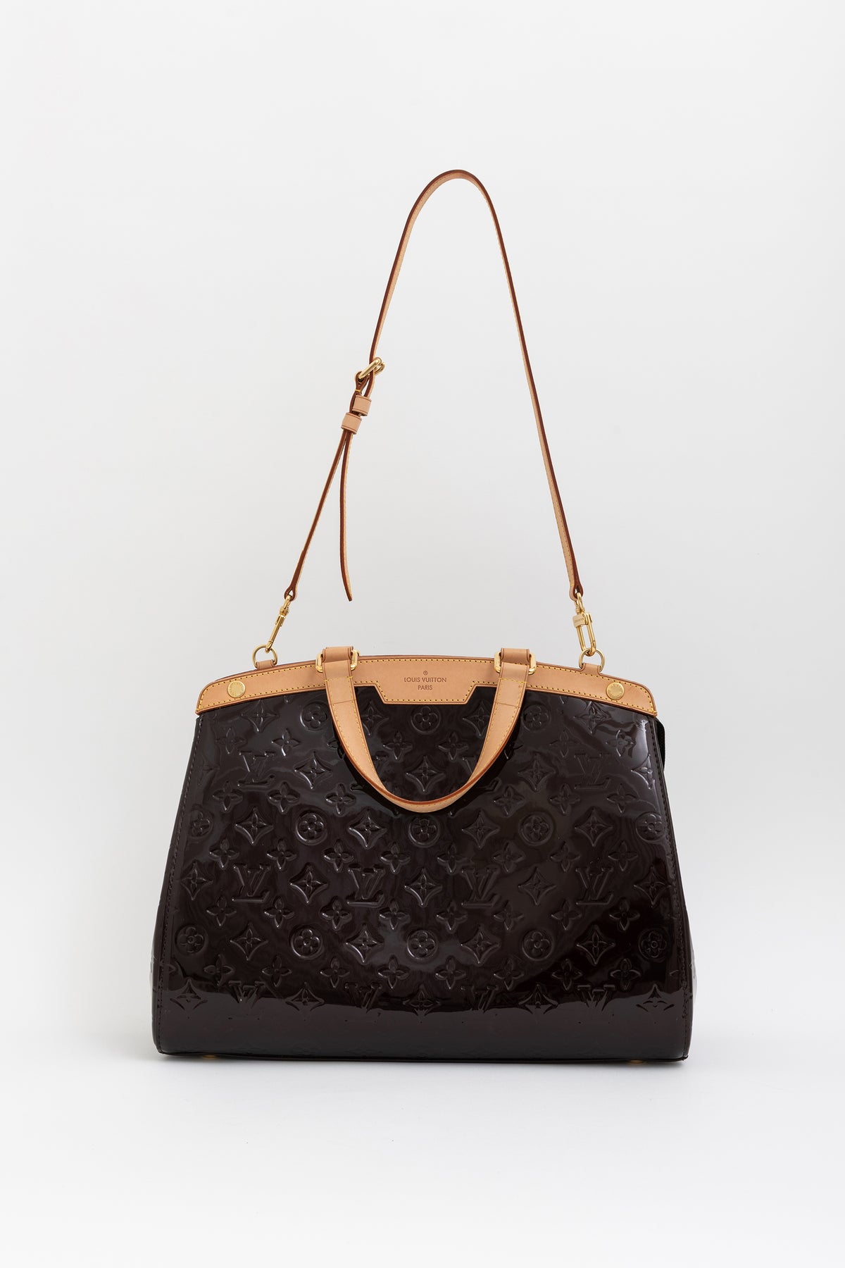 Amarante Monogram Vernis Brea GM Bag