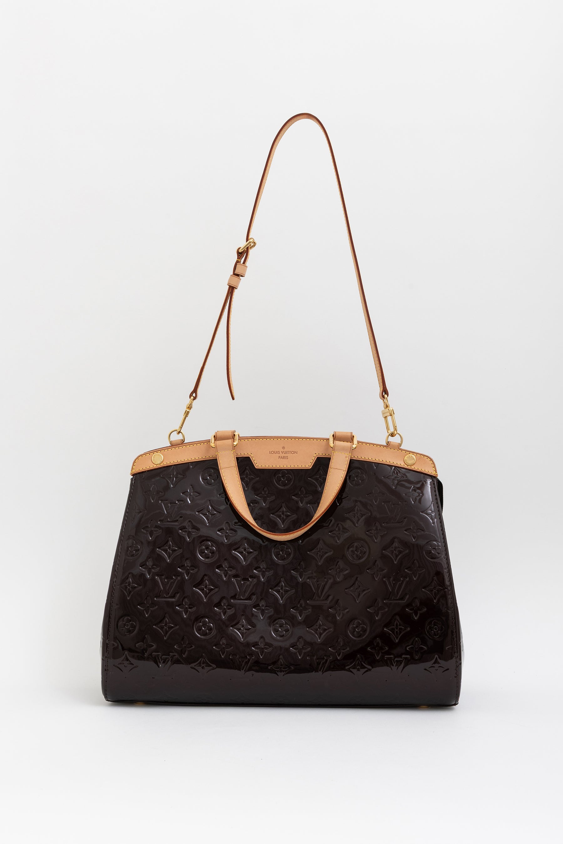 Amarante Monogram Vernis Brea GM Bag