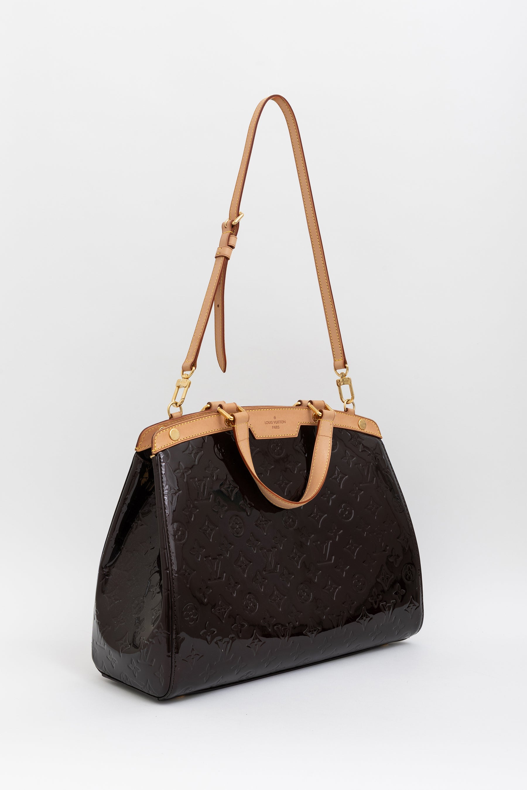 Amarante Monogram Vernis Brea GM Bag