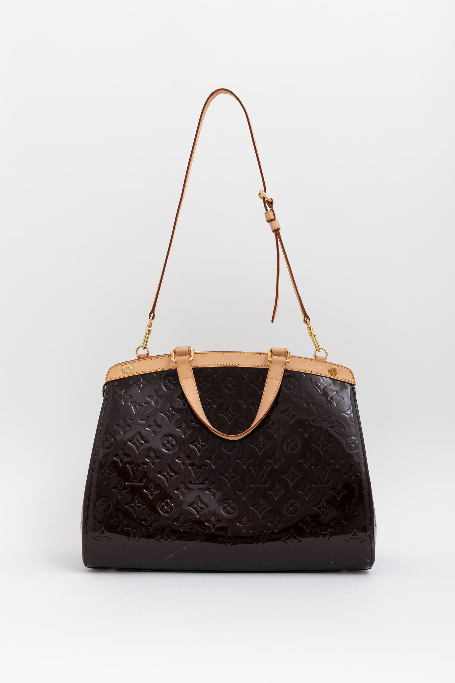 Amarante Monogram Vernis Brea GM Bag