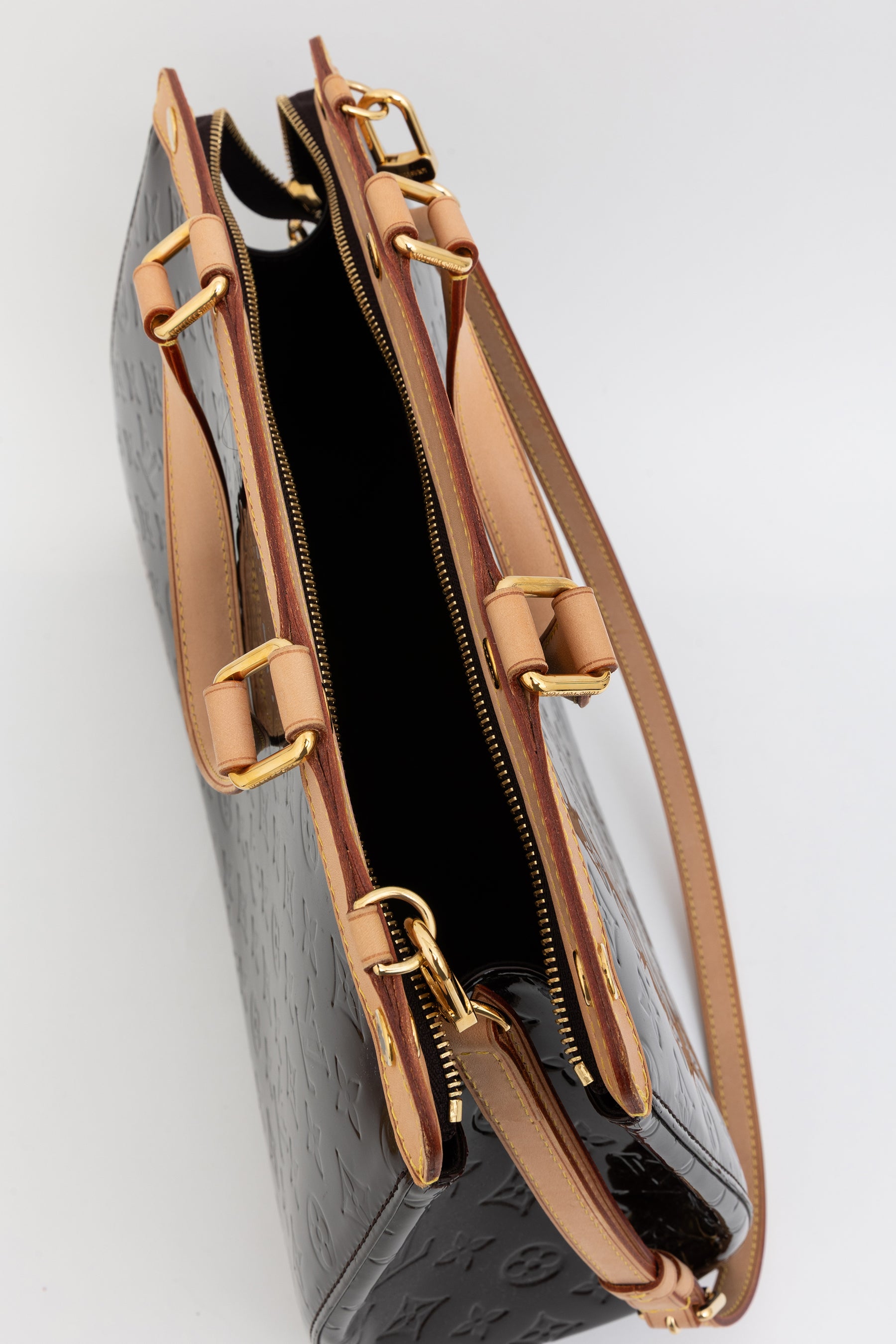 Amarante Monogram Vernis Brea GM Bag