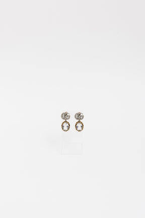 GG Crystal Drop Earrings