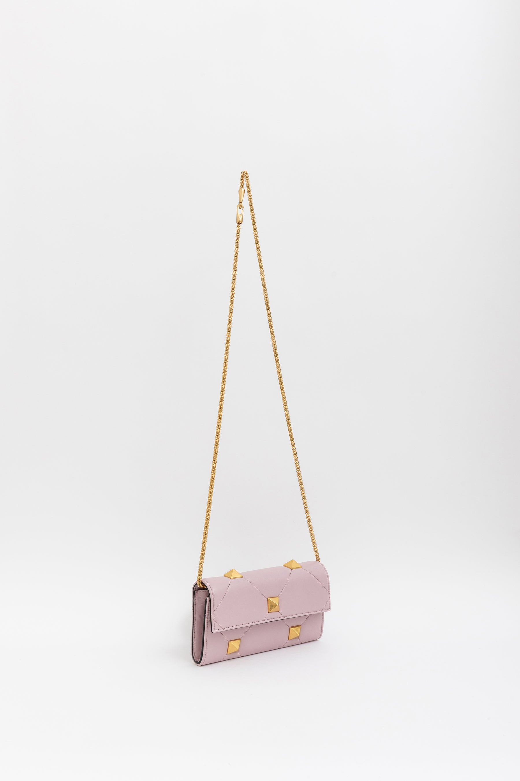 Roman Stud Wallet with Chain