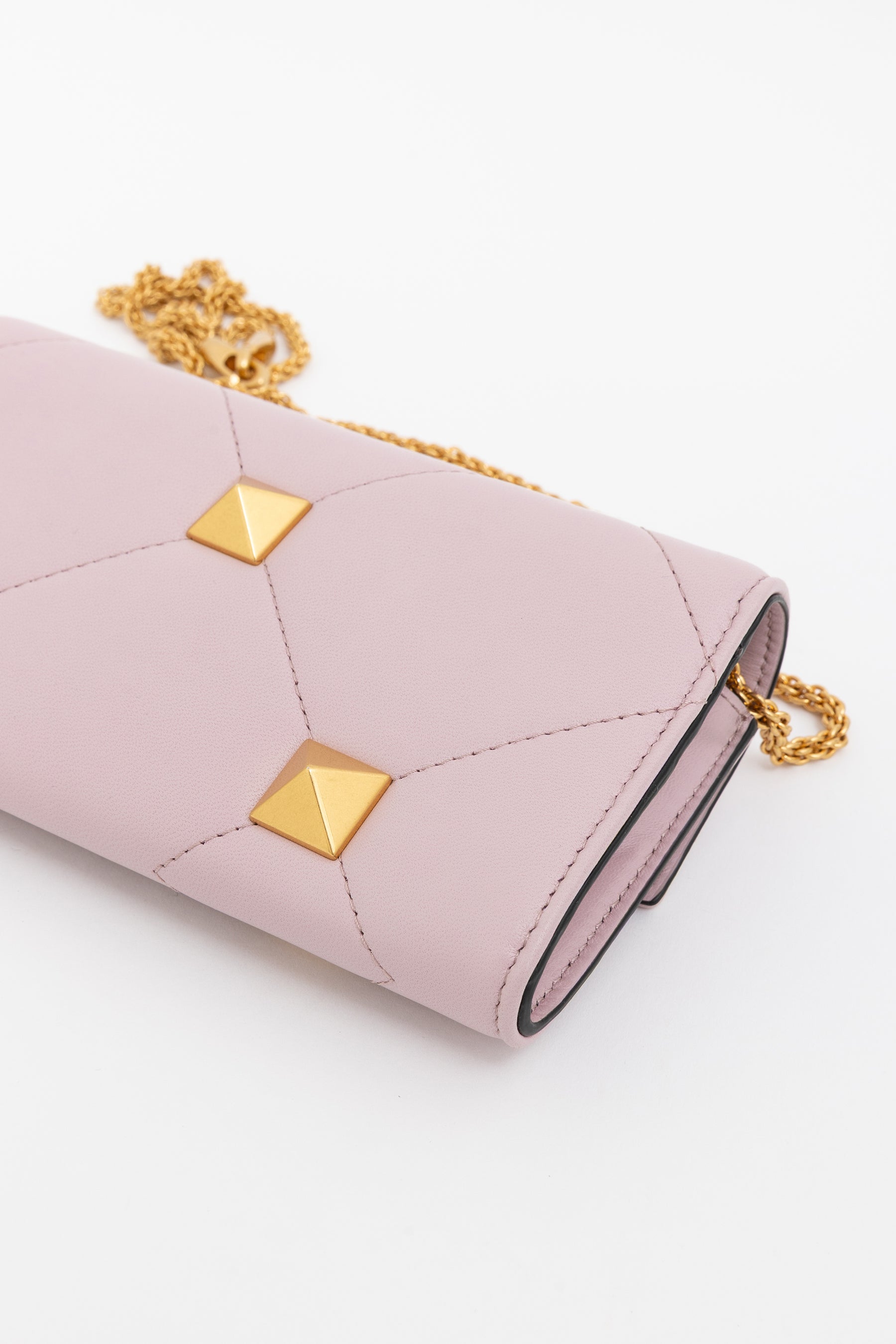 Roman Stud Wallet with Chain