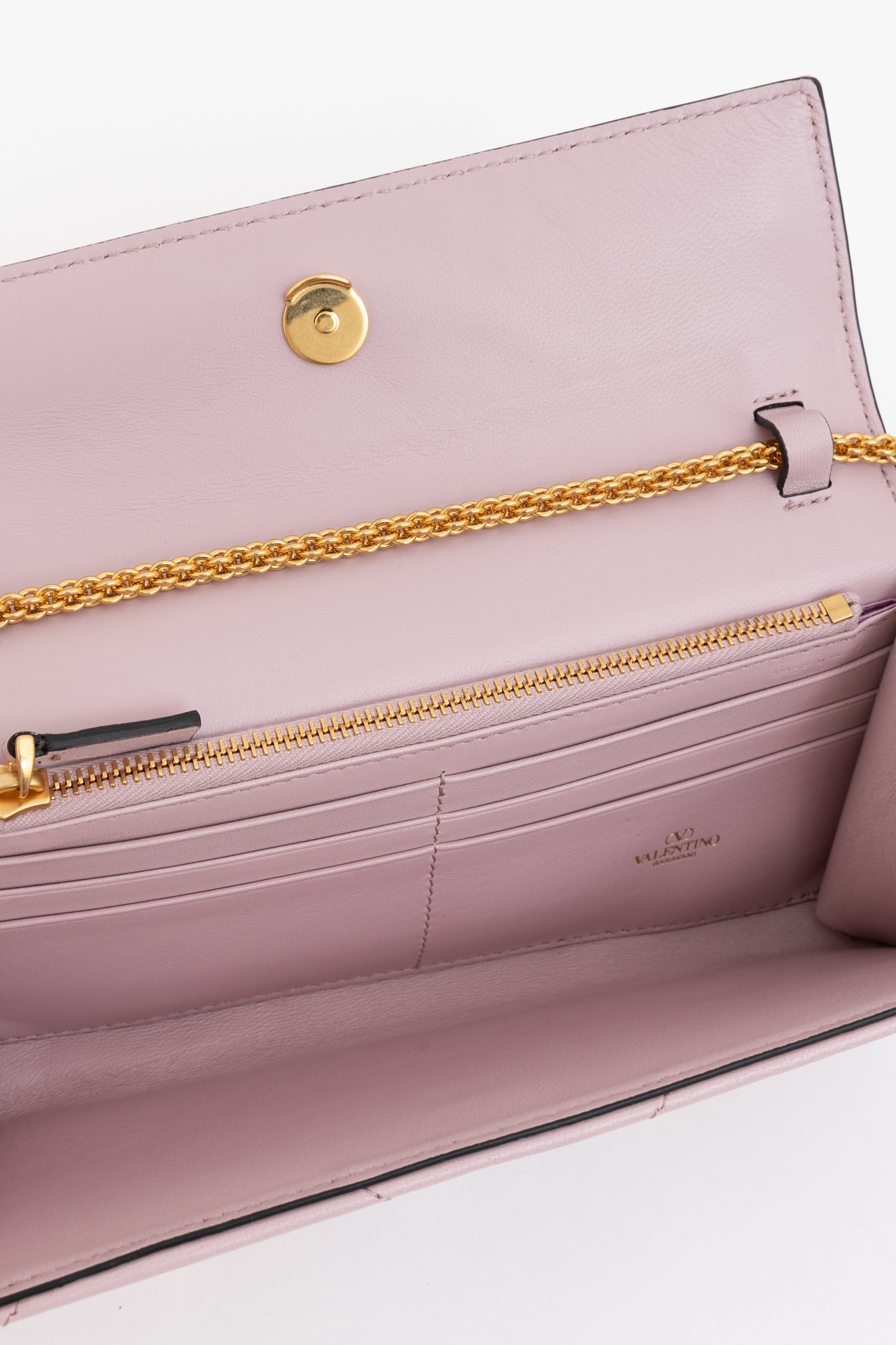 Roman Stud Wallet with Chain