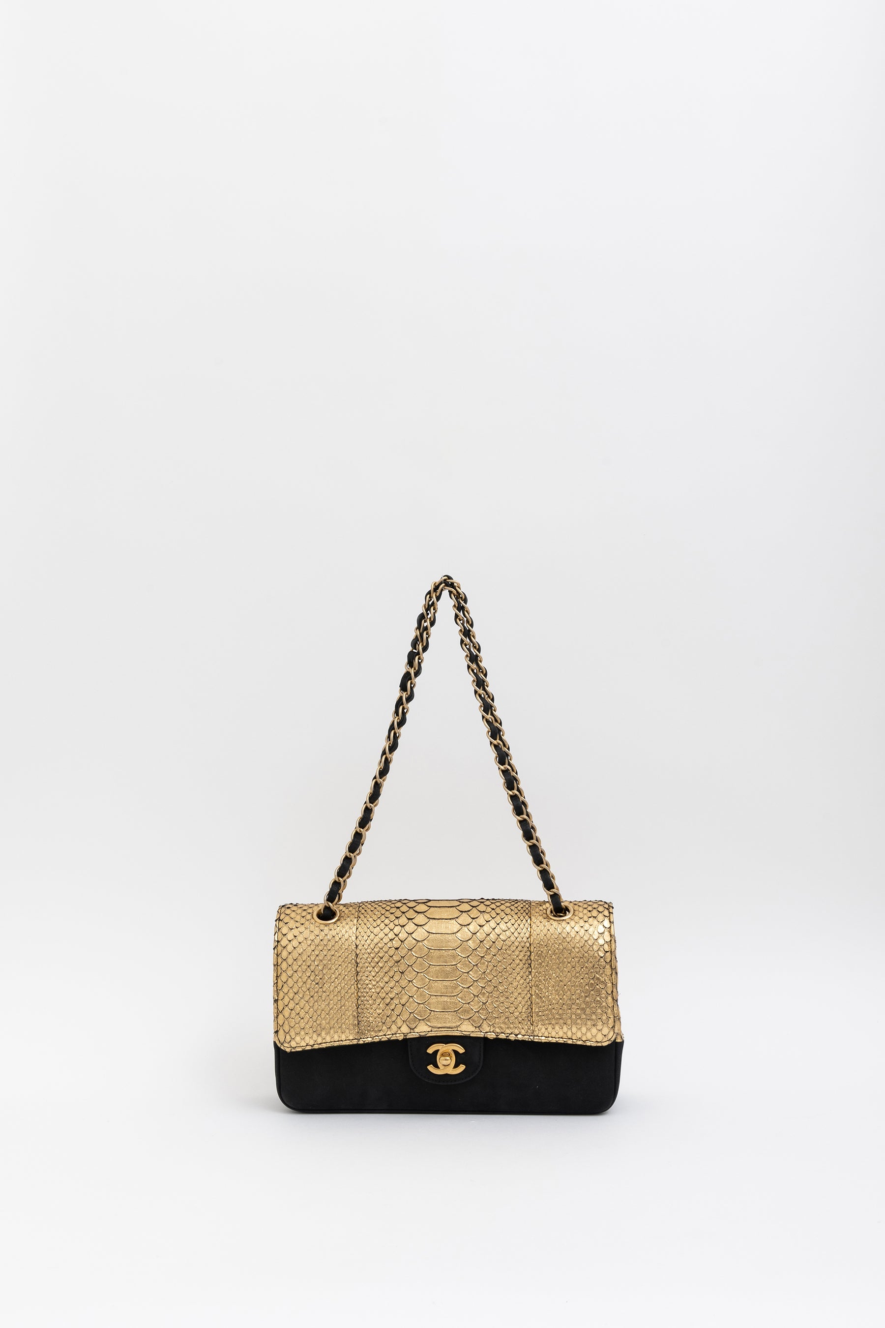 Python Double Flap Bag