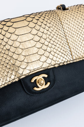 Python Double Flap Bag