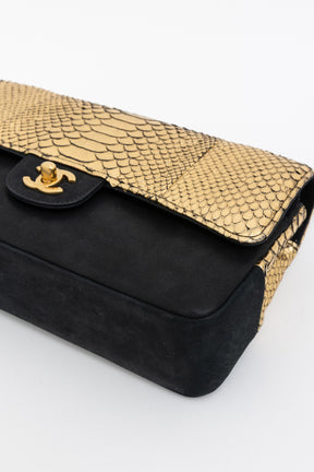 Python Double Flap Bag