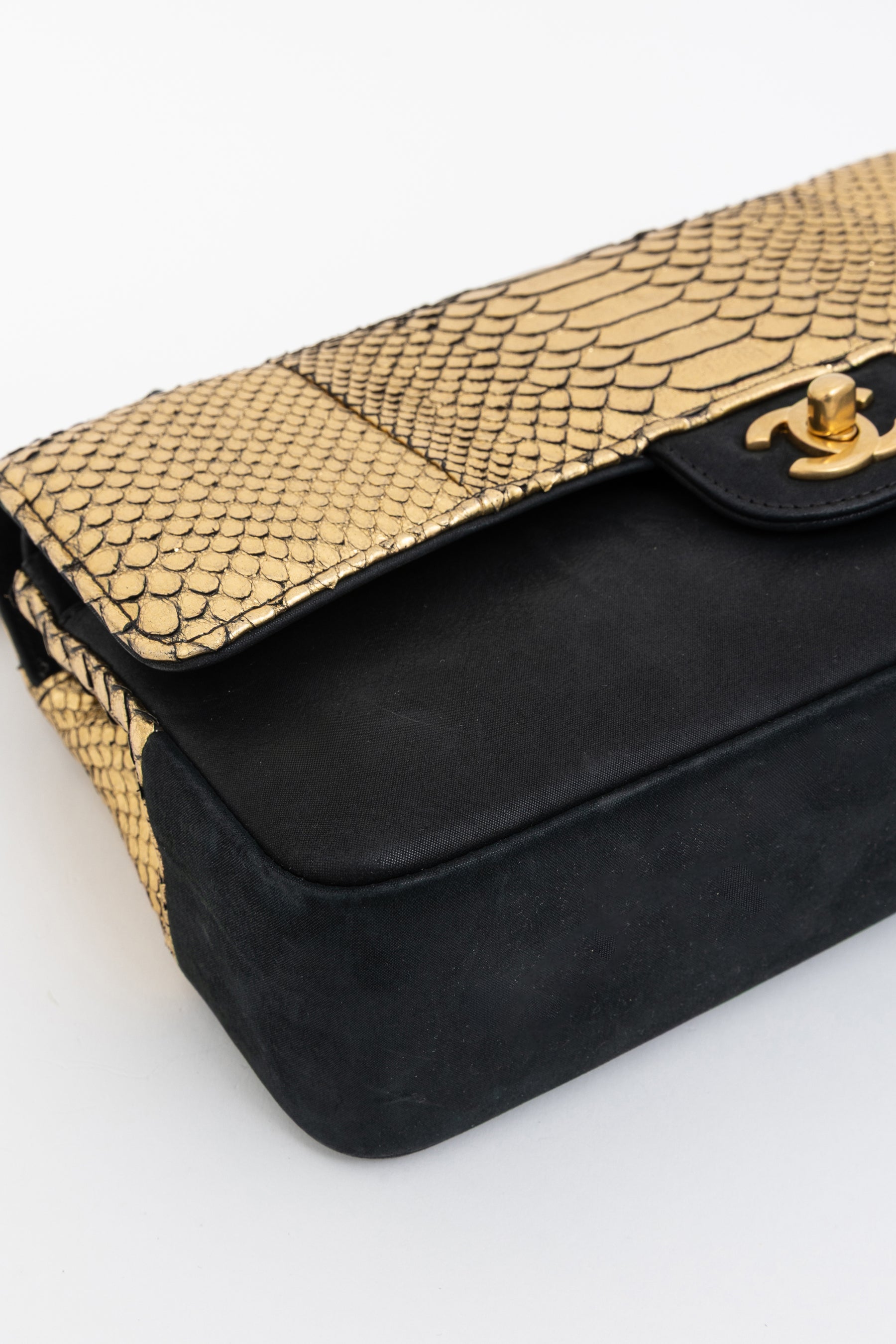 Python Double Flap Bag
