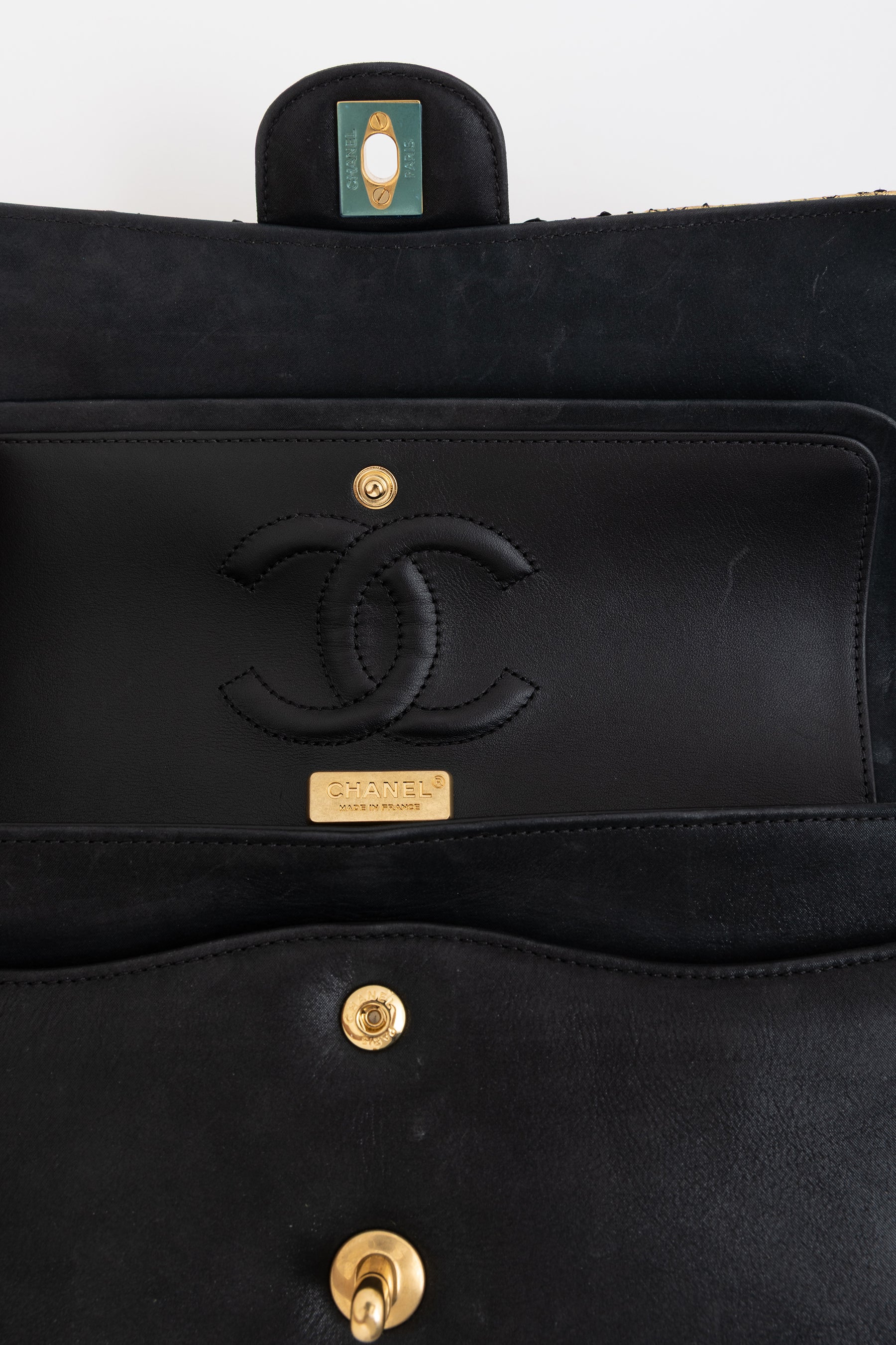 Python Double Flap Bag