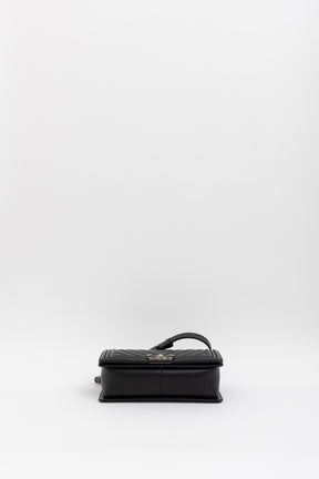 Chevron Quilted Medium Boy Bag