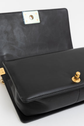 Diamond Quilted Medium Boy Bag