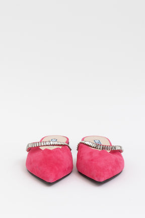 Crystal Embellished Mules