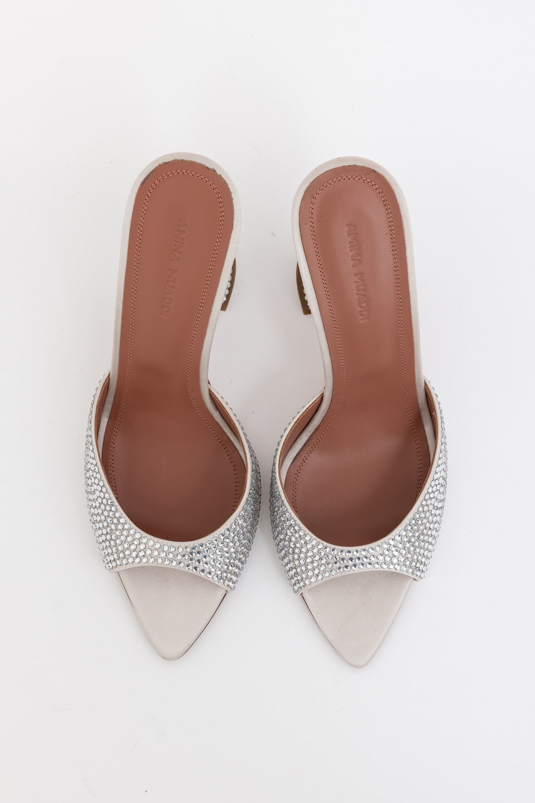 Caroline Crystal-Embellished Mules