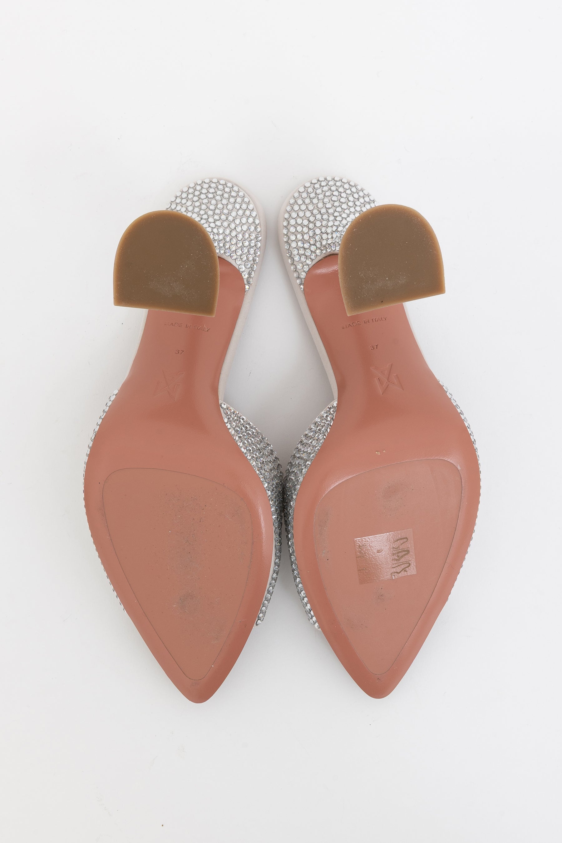 Caroline Crystal-Embellished Mules