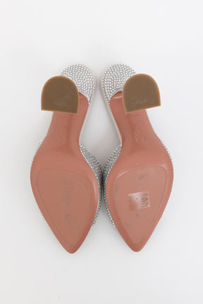 Caroline Crystal-Embellished Mules