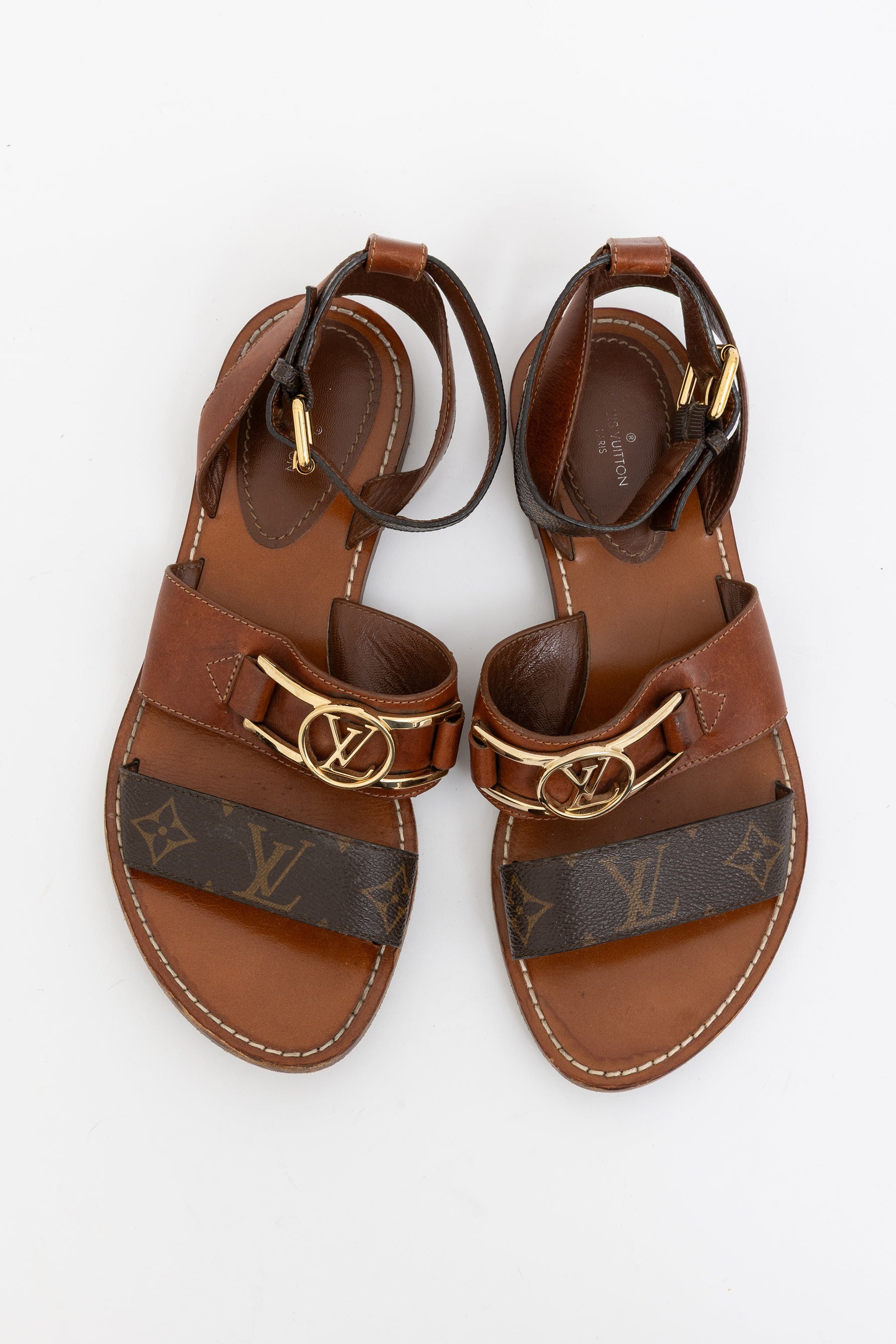 LV Monogram Academy Gladiator Sandals