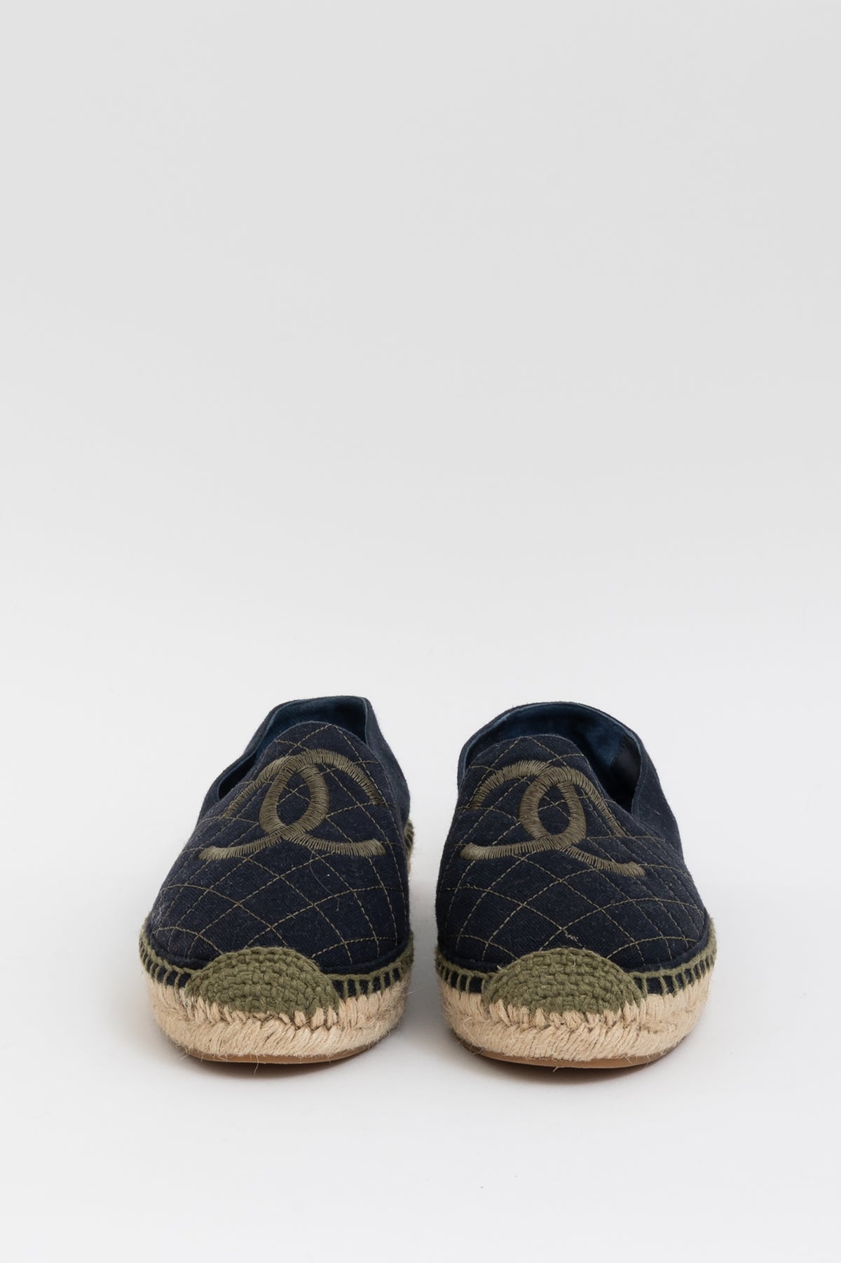 Interlocking CC Logo Canvas Espadrilles