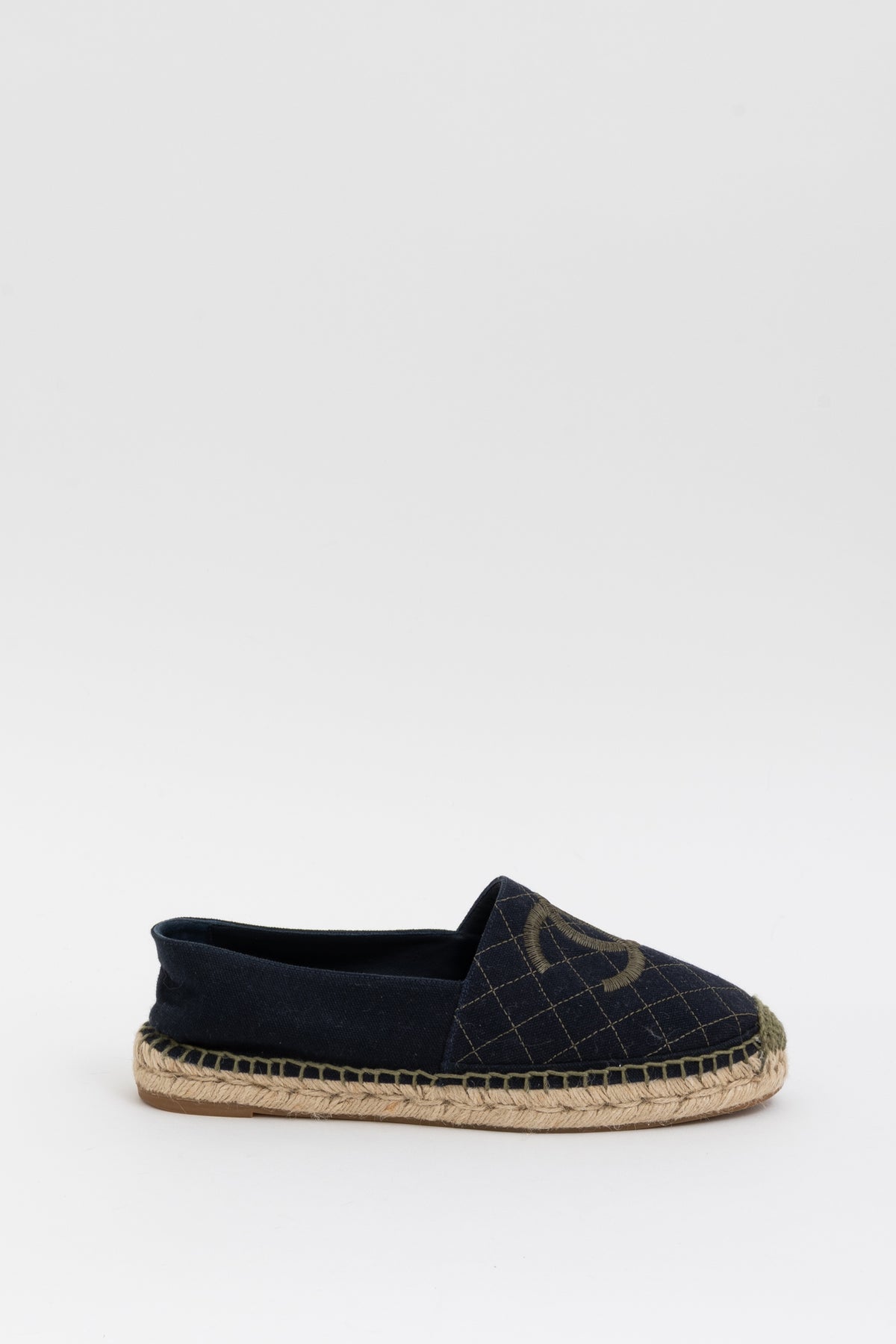 Interlocking CC Logo Canvas Espadrilles