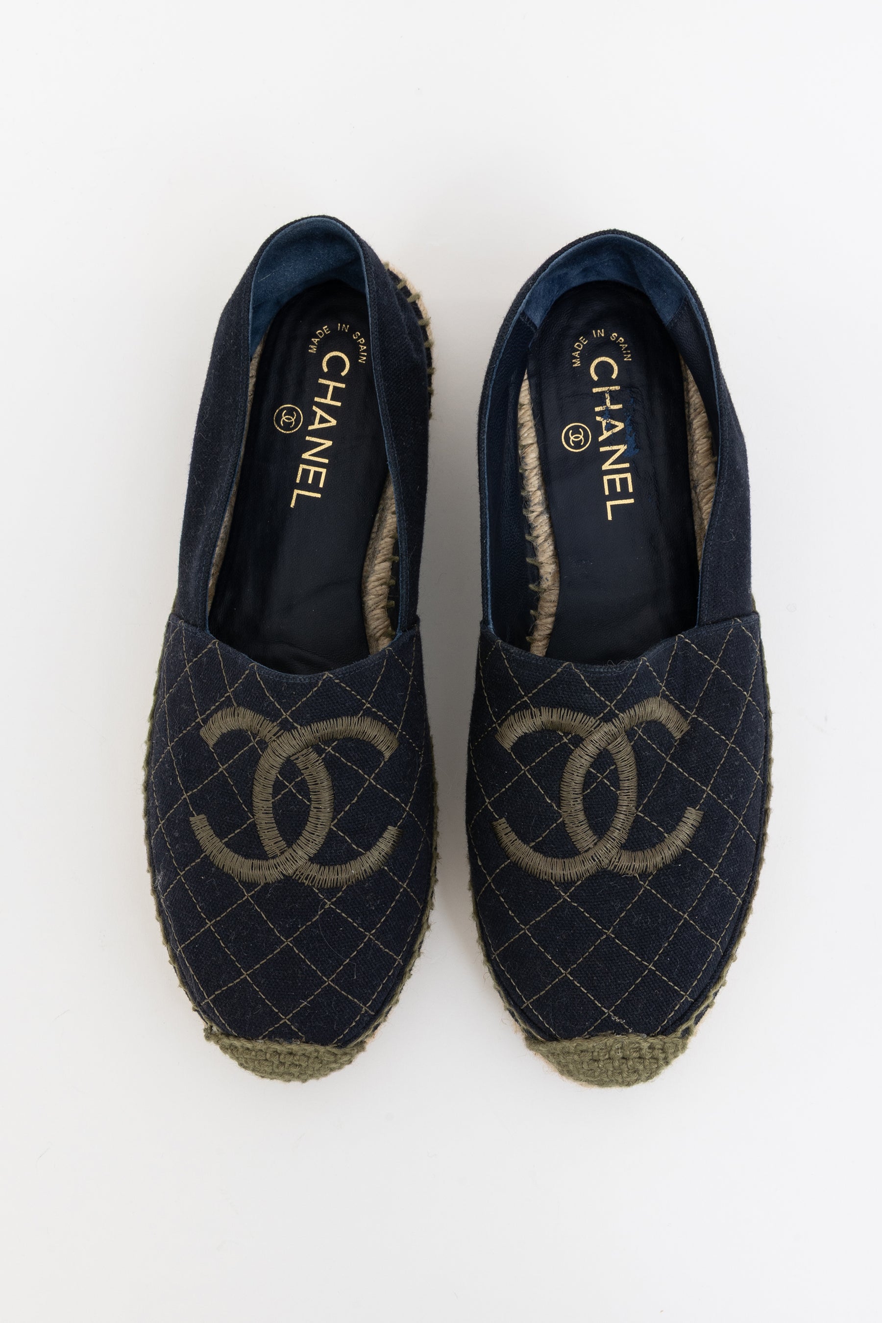 Interlocking CC Logo Canvas Espadrilles