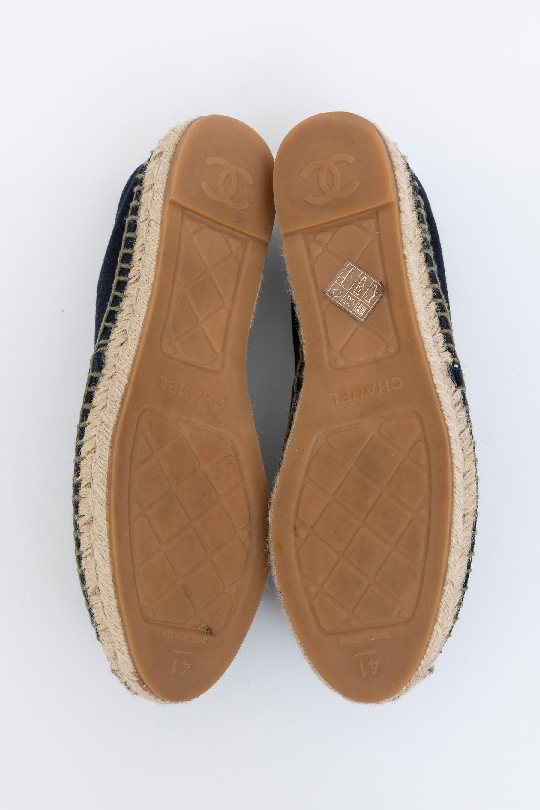 Interlocking CC Logo Canvas Espadrilles