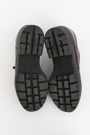 Laced Fumé Leather Shoes