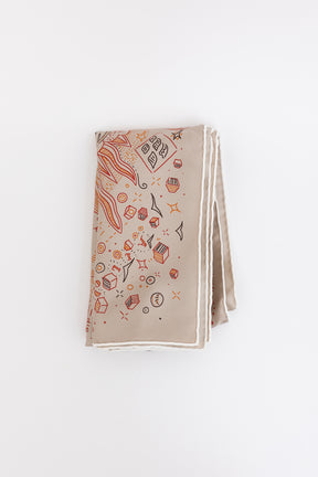 Please Hold The Line Silk Scarf