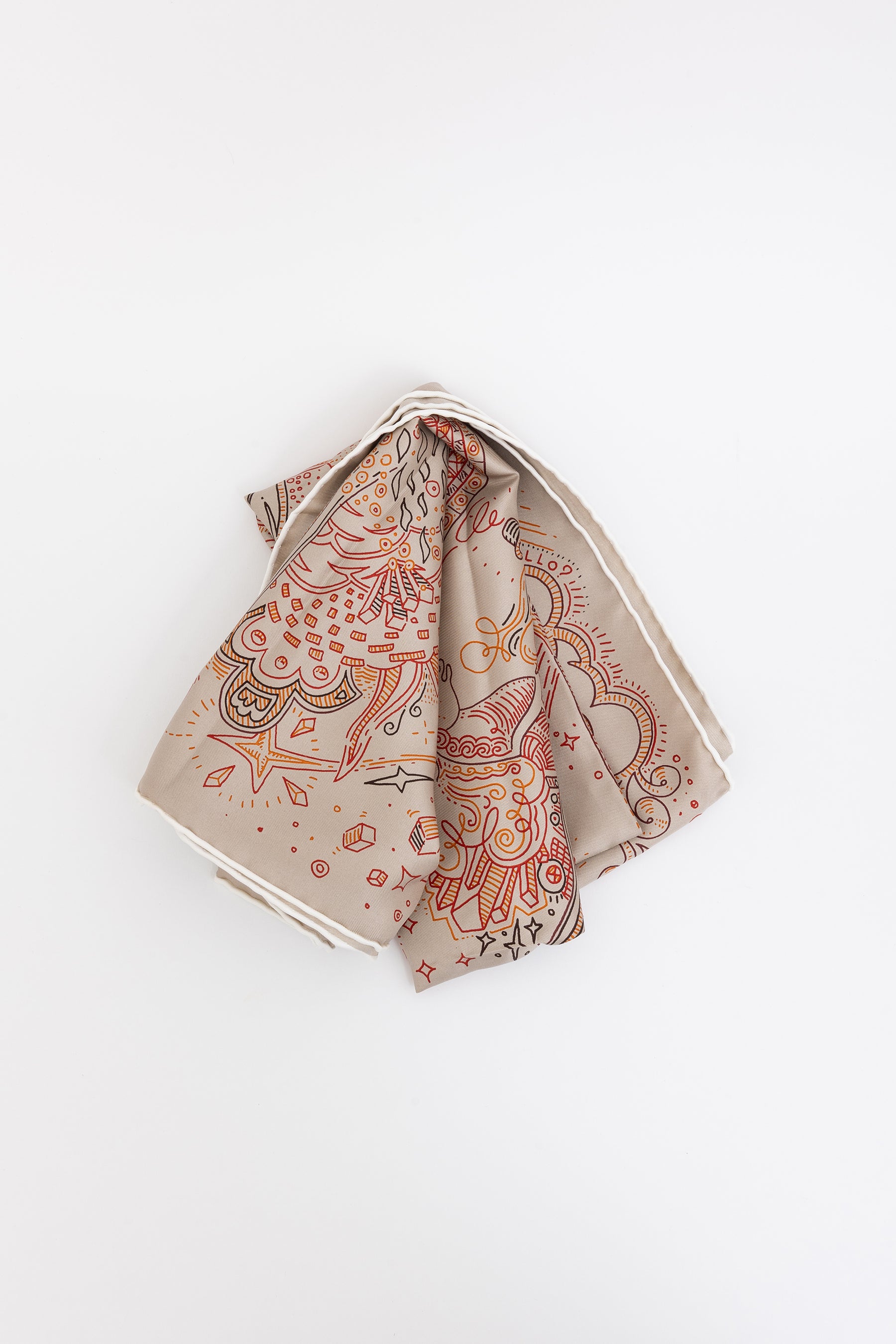 Please Hold The Line Silk Scarf