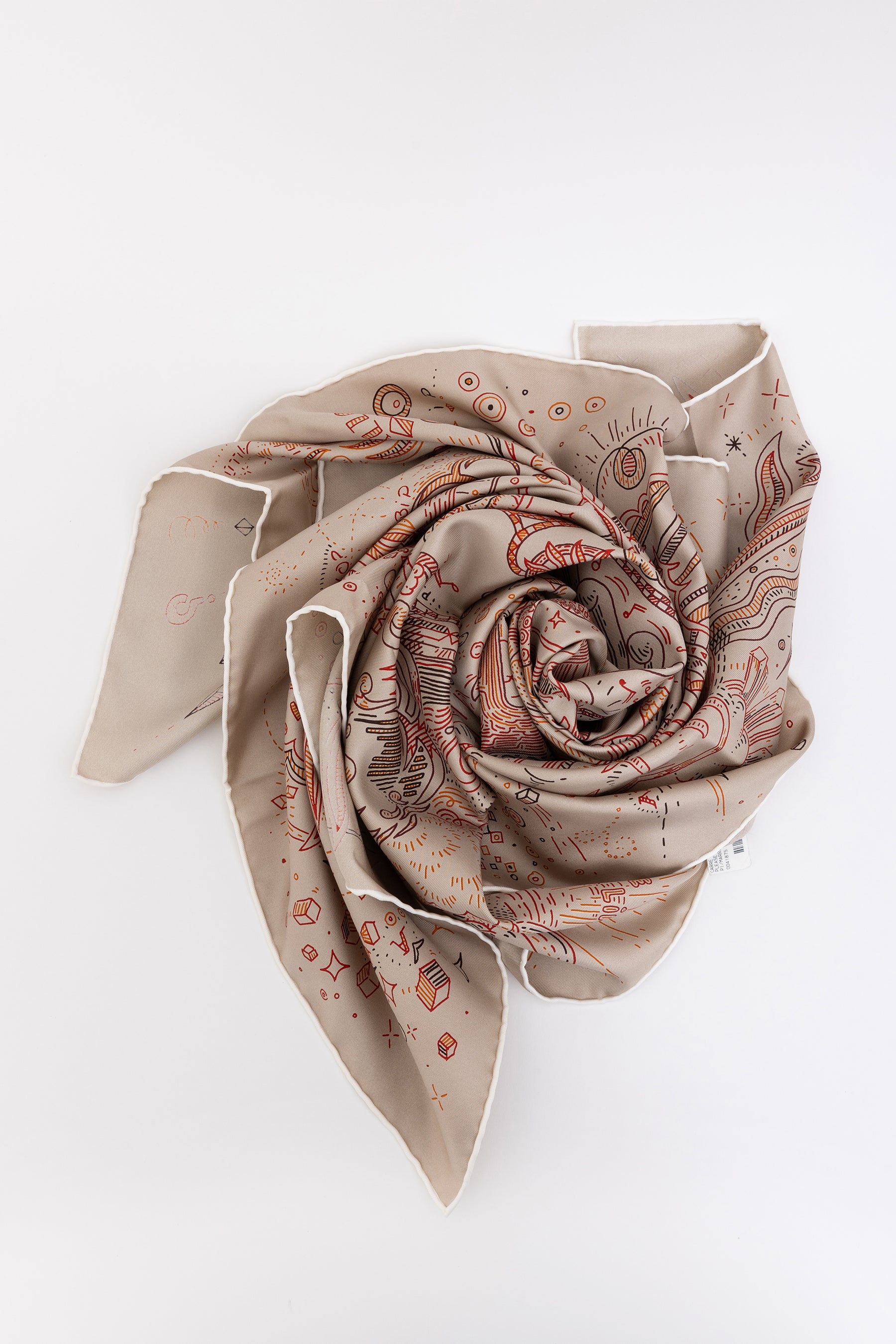 Please Hold The Line Silk Scarf