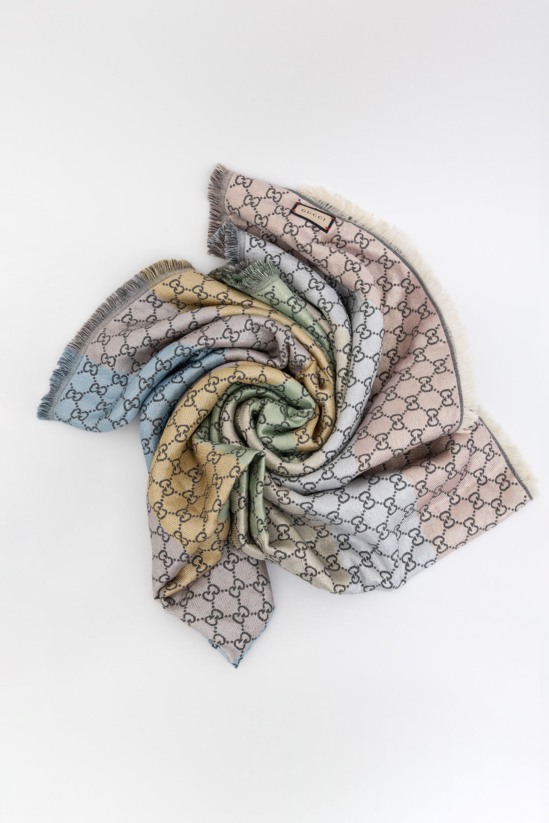 Multicolour Metallic Large Scarf