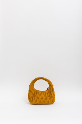Small Wander Matelassé Suede Bag