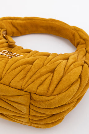 Small Wander Matelassé Suede Bag