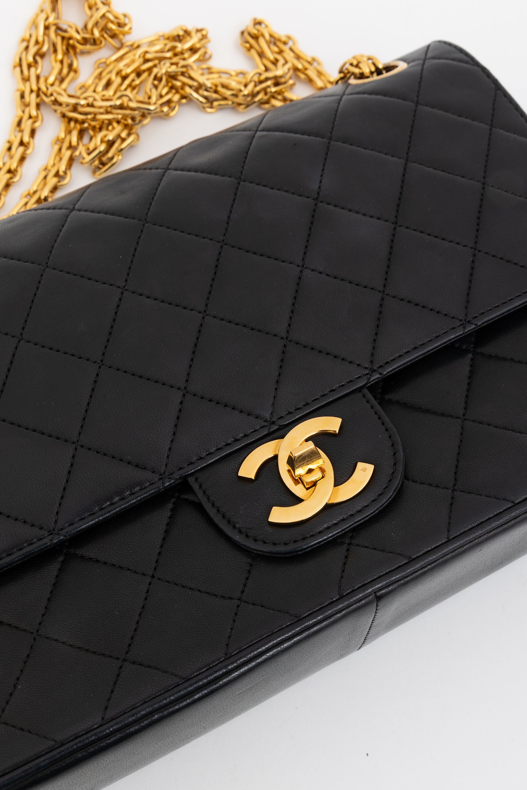 Vintage Classic Double Flap Bag